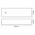 nobilé Baldakijn LED PANEL FLAT R3S / R2S mechanisch, met kabelopening, excl. netvoeding, wit