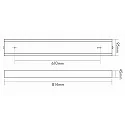 nobilé Accessory for LED PANEL- canopy 814 with 2-point suspension, 61cm, white