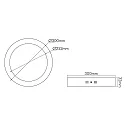 nobilé LED paneel 300 R rond, dimbaar 17W 2200lm 4000K CRI >80