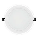 LED paneel LED GLAS PANEL 200R SCCT rond, CCT Switch, dimbaar 14W 1250 / 1350 / 1300lm 3000 / 4000 / 5700K 120° 120° CRI >80