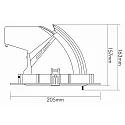 nobilé Downlight SHOP LIGHT 190 draaibaar, dimbaar IP40, wit dimbaar