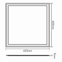 nobilé LED paneel PANEL Q2S UGR<19 voor BAP, dimbaar, UGR < 19 wit
