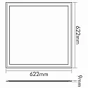 nobilé LED paneel PANEL Q2S UGR<19 voor BAP, UGR < 19, schakelbaar wit