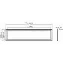 nobilé LED PANEL FLAT R2S, IP40 IK07, 124.5 x 30.8 x 0.9cm, 38W 3000K 3600lm, white, 1-10V dimmable