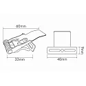 nobilé mounting spring set of 4, grey
