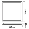 LED paneel BACKLIGHT 62S UGR19, dimbaar 30W 3000K