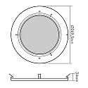 Lens voor LED HIGH BAY 184/240, zwart, transparant