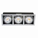 Downlight MINI KARDAN E3 3-vlams, draaibaar, dimbaar IP20, titaan dimbaar