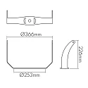 nobilé wall holder HIGH BAY, black