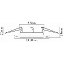 nobilé Downlight C 1830 stijf IP20, chroom dimbaar