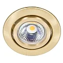 Downlight C 3840 draaibaar IP20, messing geborsteld dimbaar