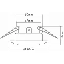 nobilé Downlight C 3840 draaibaar IP20, wit dimbaar