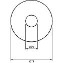 Plafondinbouwarmatuur C 410 Gy6,35 IP20, chroom dimbaar