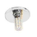 Plafondinbouwarmatuur C 411 G4 IP20, chroom dimbaar