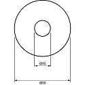 nobilé Plafondinbouwarmatuur C 411 G4 IP20, rvs dimbaar