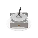 nobilé Downlight 5068 ECO FLAT SCCT 38° DIM C rond, draaibaar, CCT Switch IP40, wit mat dimbaar