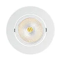 recessed downlight ECO FLAT 5068R DIM / 38° round, CCT Switch, dimmable IP40, white matt dimmable