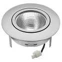 nobilé Downlight 5068 ECO FLAT SCCT 38° DIM C rond, draaibaar, CCT Switch IP40, chroom mat dimbaar