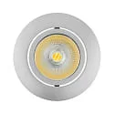 Inbouwdownlight ECO FLAT 5068R DIM / 38° rond, CCT Switch, dimbaar IP40, chroom mat dimbaar