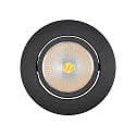 Downlight 5068 ECO FLAT SCCT 38° DIM C rond, draaibaar, CCT Switch IP40, zwart mat dimbaar