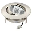 nobilé Downlight 5068 ECO FLAT SCCT 38° DIM C rond, draaibaar, CCT Switch IP40, nikkel geborsteld dimbaar