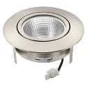 nobilé Downlight 5068 ECO FLAT SCCT 38° DIM C rond, draaibaar, CCT Switch IP40, nikkel geborsteld dimbaar