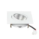 nobilé Downlight 5068Q ECO FLAT SCCT 38° DIM C hoekig, draaibaar, CCT Switch IP40, wit mat dimbaar
