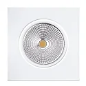 Downlight 5068Q ECO FLAT hoekig, draaibaar, dimbaar IP40, wit mat dimbaar