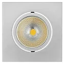 Downlight 5068Q ECO FLAT hoekig, draaibaar, dimbaar IP40, chroom mat dimbaar