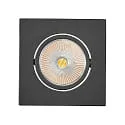 Downlight 5068Q ECO FLAT SCCT 38° DIM C hoekig, draaibaar, CCT Switch IP40, zwart mat dimbaar