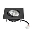 nobilé Downlight 5068Q ECO FLAT SCCT 38° DIM C hoekig, draaibaar, CCT Switch IP40, zwart mat dimbaar