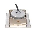 nobilé Downlight 5068Q ECO FLAT SCCT 38° DIM C hoekig, draaibaar, CCT Switch IP40, nikkel geborsteld dimbaar