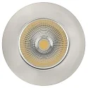 Recessed LED spot 5068 ECO FLAT, IP44, round, 350mA, 8W 4000K 750lm 24°, CRi>90, dimmable, brushed nickel