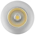 Recessed LED spot 5068 ECO FLAT, IP44, round, 350mA, 8W 3000K 700lm 38°, CRi>90, dimmable, matt chrome