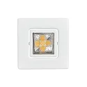 Downlight A 5068 T FLAT RQ LED draaibaar, vierkant, gepoedercoat, wit mat dimbaar