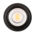 spot 9W DS round IP20, black matt dimmable