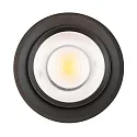 Spot 9W DS rond IP20, zwart mat dimbaar