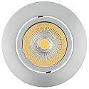Inbouwarmatuur 5068 ECO FLAT BIO dimbaar IP40, chroom mat, helder dimbaar 8W 530lm 4000K CRI 97