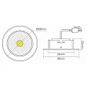 Inbouwarmatuur 5068 ECO FLAT BIO dimbaar IP40