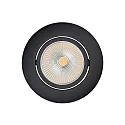 Inbouwarmatuur 5068 ECO FLAT BIO dimbaar IP40, helder, zwart mat dimbaar 8W 530lm 5000K CRI 97