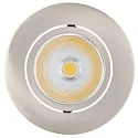 Inbouwarmatuur 5068 ECO FLAT BIO dimbaar IP40, helder, nikkel geborsteld dimbaar 8W 530lm 5000K CRI 97