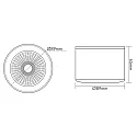 nobilé Spot 5068 ECO DOB rond IP40, zwart mat dimbaar