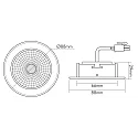 nobilé Downlight 5068 ECO FLAT TUN rond IP40, chroom 