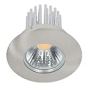 Recessed LED spot DOWNLIGHT A 5068 S IP44, COB, Ø 8cm, 12W 3000K 1000lm 38°, CRi>90, brushed nickel