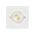 Downlight 5068Q ECO FLAT BIO hoekig IP40, wit mat dimbaar