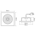 Downlight 5068Q ECO FLAT TUN hoekig IP40