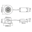 nobilé Spot 5068 ECO DOB rond IP40, chroom dimbaar