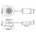 nobilé spot 5068 ECO DOB round IP40, black matt dimmable