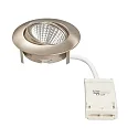 nobilé Downlight 5068 ECO DOB rond, draaibaar IP40, nikkel geborsteld dimbaar