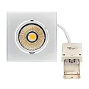 Downlight 5068Q ECO DOB hoekig IP40, chroom mat dimbaar